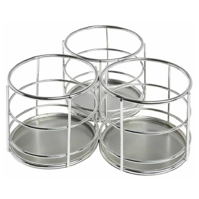 Hubert 82240 - Flatware Holder, 3-compartment, 7-1/5"L X 7-3/5"W X 3-3/4"H
