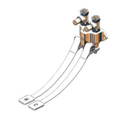 T&S Brass B-0504-LKS Pedal Valve Double Wall Mounted