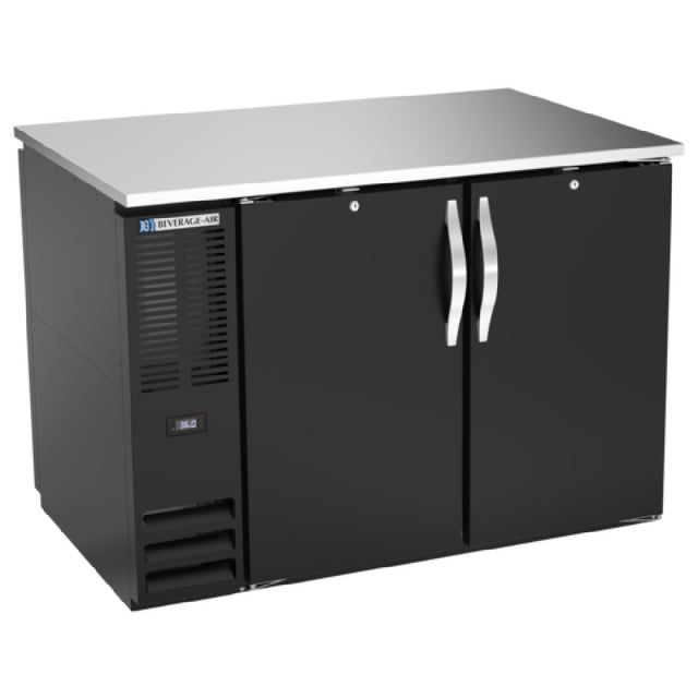 Beverage Air BB48HC-PT-B - Refrigerated Pass-Thru Back Bar Refrigerator, Two-section