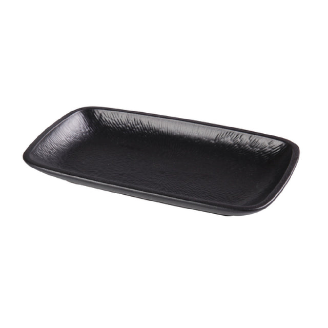 Yanco NB-512 Noble Black Plate 12"W X 6-5/8"D X 1-1/2"H Rectangular