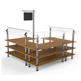 Steelite MGCMLB06BSXF - Self Service Salad Station, 100.5" X 100.5" X 94.5", Modular