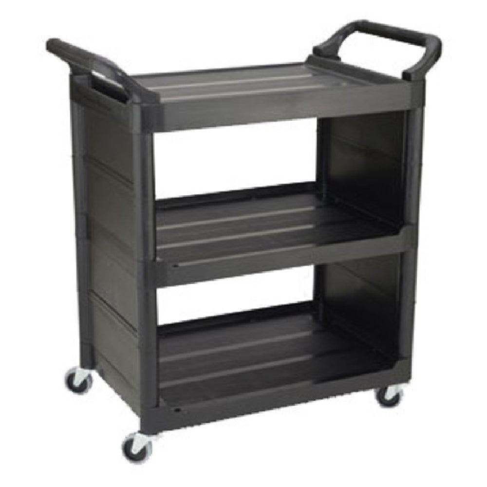 Rubbermaid FG342100BLA Utility Cart 33-5/8"L X 18-5/8"W X 36-3/4"H (3) Shelves