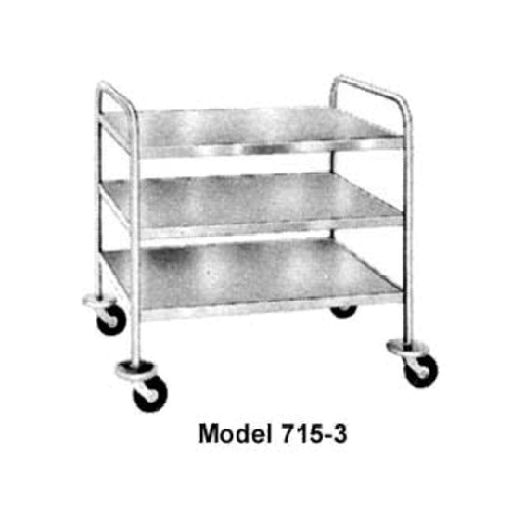 Piper Products 715-2 - Utility Cart, (2) Shelves, Open Base