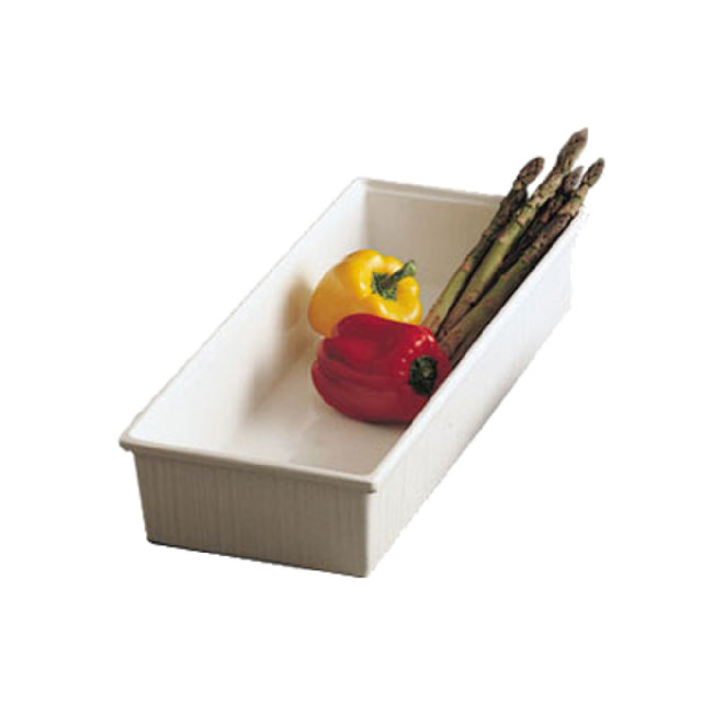 Bon Chef 9505SMOKEGRA Salad Bar Bowl 10-1/2 Qt. 8-1/2" X 19-5/8" X 3-3/4"
