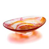 Bon Chef 59018-SCARLET Shallow Oval Resin Bowl 11" X 7.75" X 2.5" Lead Free