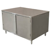 BK Resources CST-3648H Chef Table Cabinet Base With Hinged Doors 48"W X 36"D X 34-3/4"H Overall Size