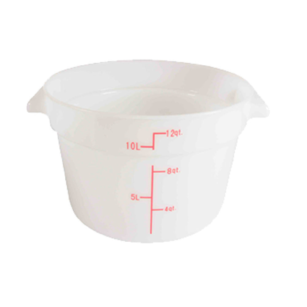 Thunder Group PLRFT312PP Food Storage Container 12 Quart Round