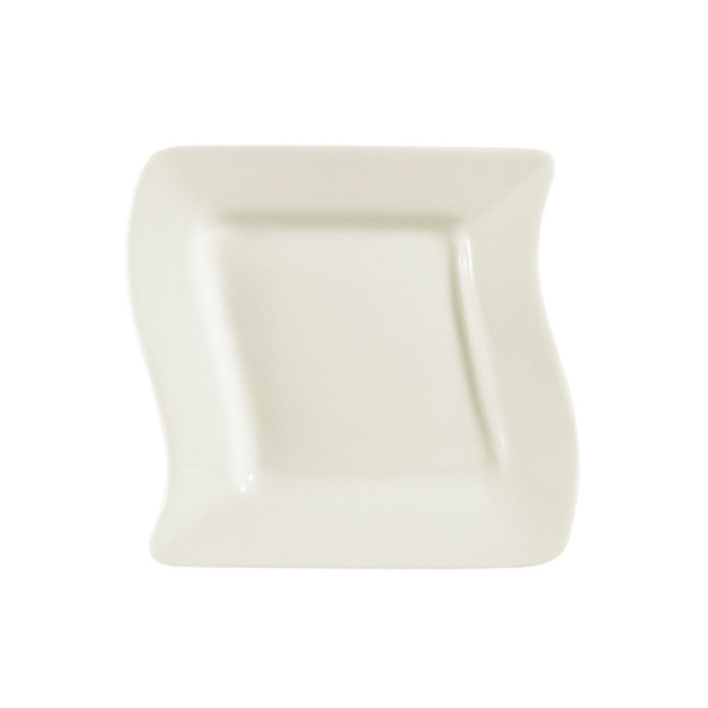 CAC China SOH-8 Soho Plate 8-1/2"L X 8-1/2"W X 1"H Square