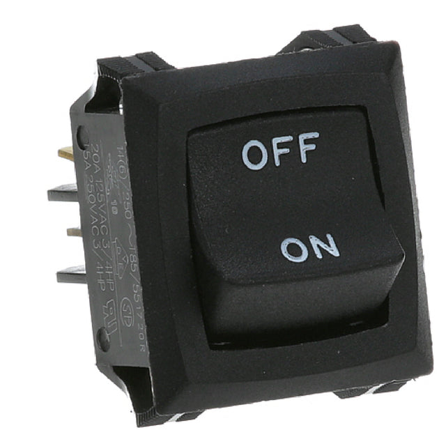 Blodgett BL19619 Black Dpst Rocker Switch