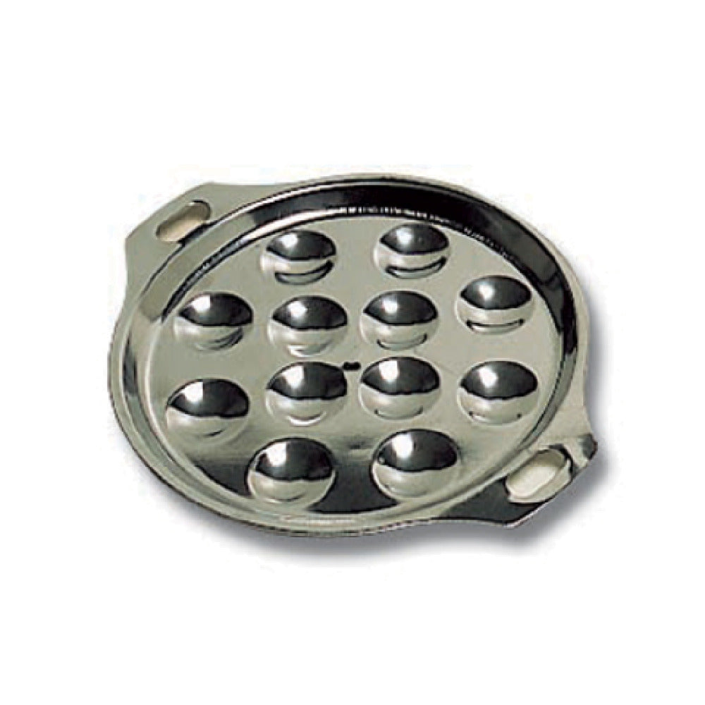 Matfer 613281 Escargot Plate 6-1/4" Dia. 12 Holes