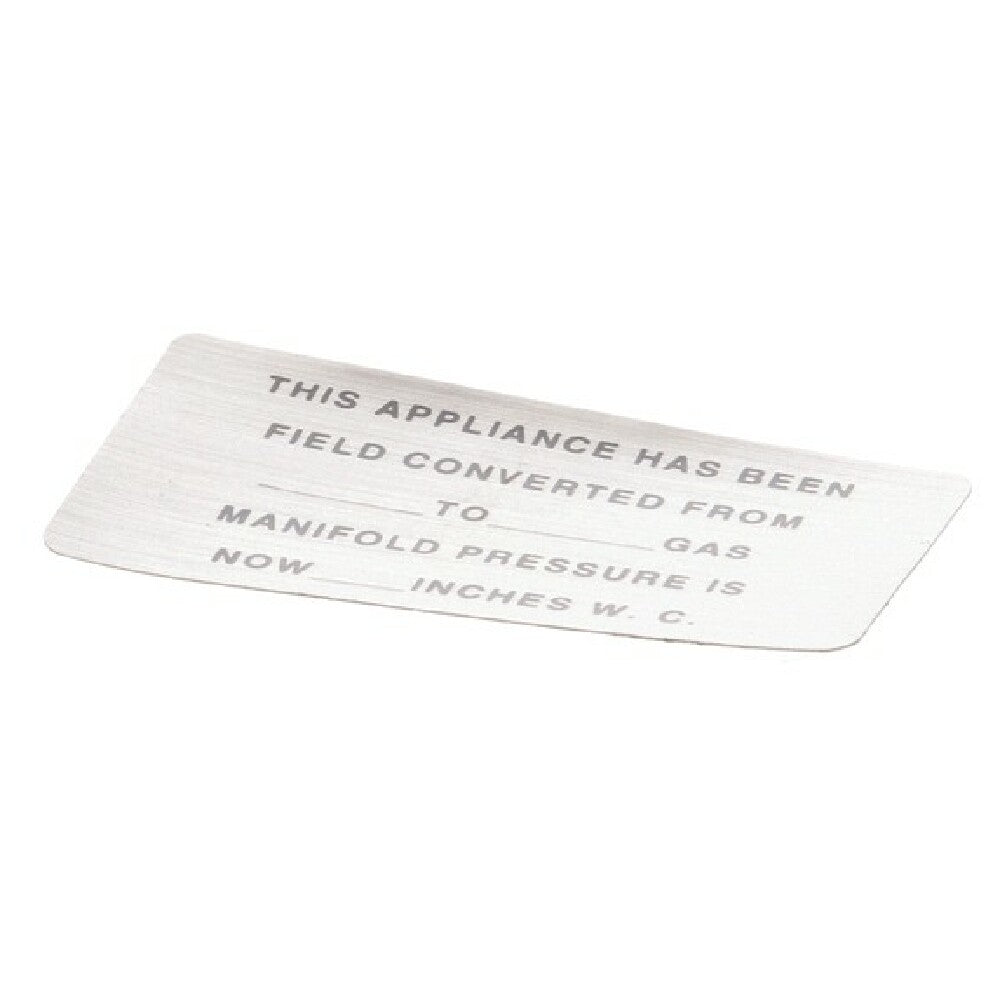 Vulcan Hart 421727-15 Convrsion(gas)blank Labl
