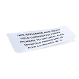 Vulcan Hart 421727-4 Propane To Np Plate