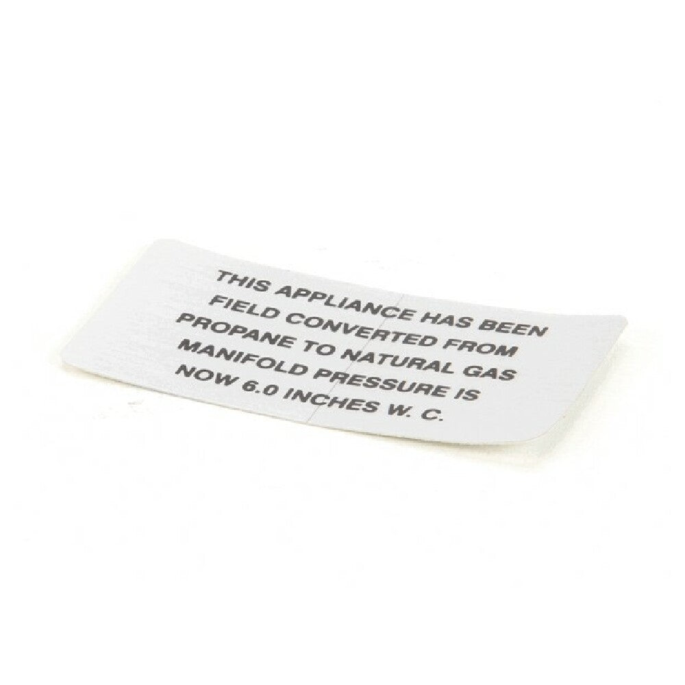 Vulcan Hart 00-421727-00006 Propane To Np Plate