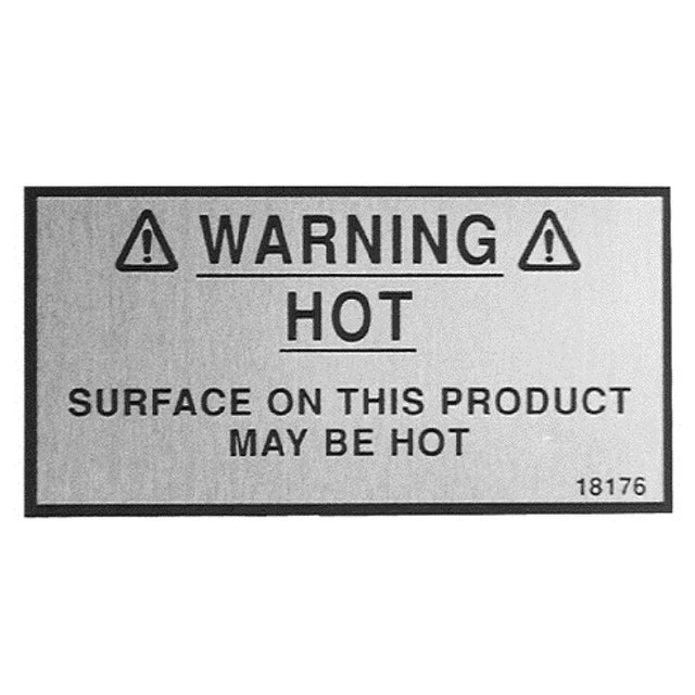 Henny Penny 18176 Hp Warning Decal