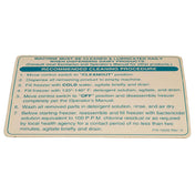 Saniserv SS10035 Saniserve Cleaning Decal