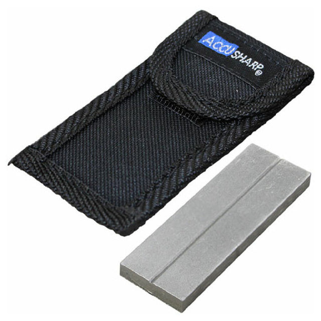 AllPoints 8010525 Stone Dual Side Diamond W/ Pouch Accusharp