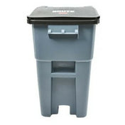 Rubbermaid FG9W2700GRAY Brute 50 Gal Trash Can W/lid Wheels