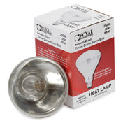 Royal ROY LB H WHT - Infrared Heat Lamp Bulb, Clear, R40 Teflon Coated Safety Bulb