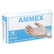 AllPoints 8014470 Md Clr Vinyl Pf Gloves 100/bx