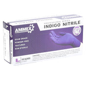 AllPoints 8014538 Gloves Ntrl Exam Bx/100 Indigo Pwdrfree Lg