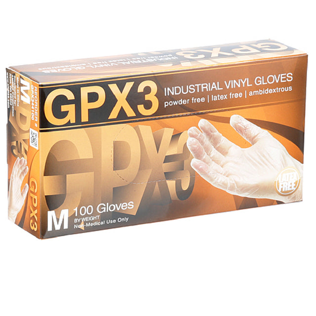 AllPoints 8014544 Gloves Gpx3 Vnl Bx/100 Pwdrfree Clr Size M