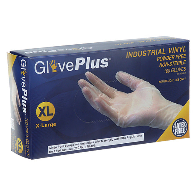 AllPoints 8014553 Gloves Pwdrfree Bx/100 Gloveplus Clr Vnl Xl