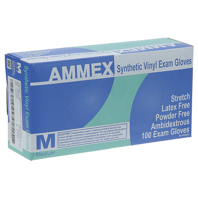 AllPoints 8014554 Gloves Vnl Exam Bx/100 Pwdrfree Ivory Md
