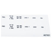Pitco A6079001 Lbl Decal Overly Cmptr B.k.