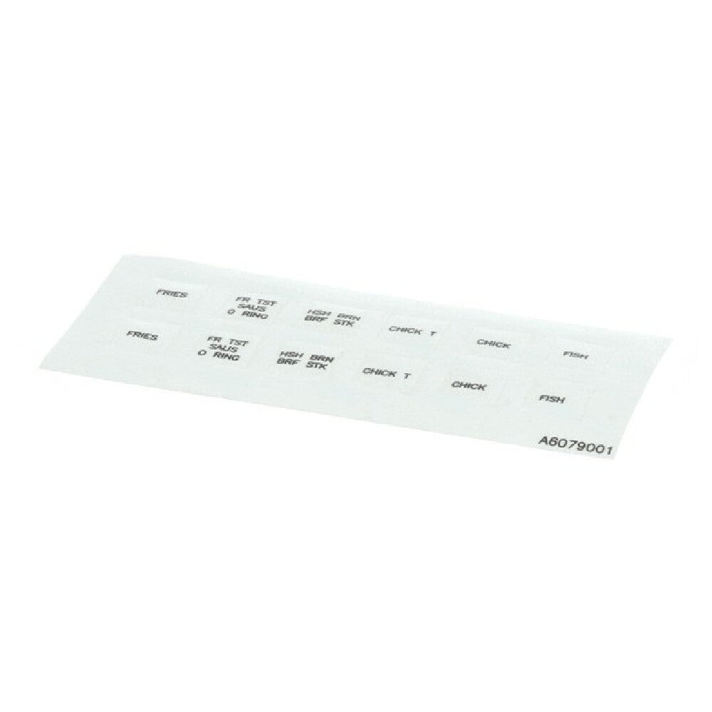 Pitco PTA6079001 Lbl Decal Overly Cmptr B.k.