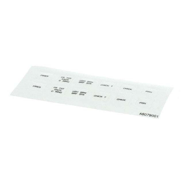 Pitco PTA6079001 Lbl Decal Overly Cmptr B.k.