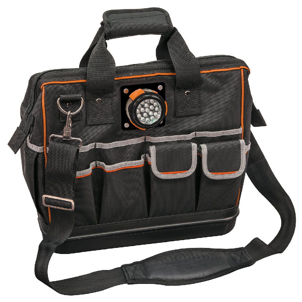 Klein Tools 55431 Lighted Tool Bag 15" 31 Pockets