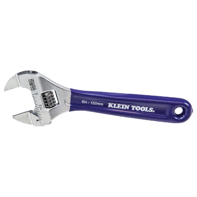 Klein Tools D86934 Adjustable Wrench 6" Slim Jaw