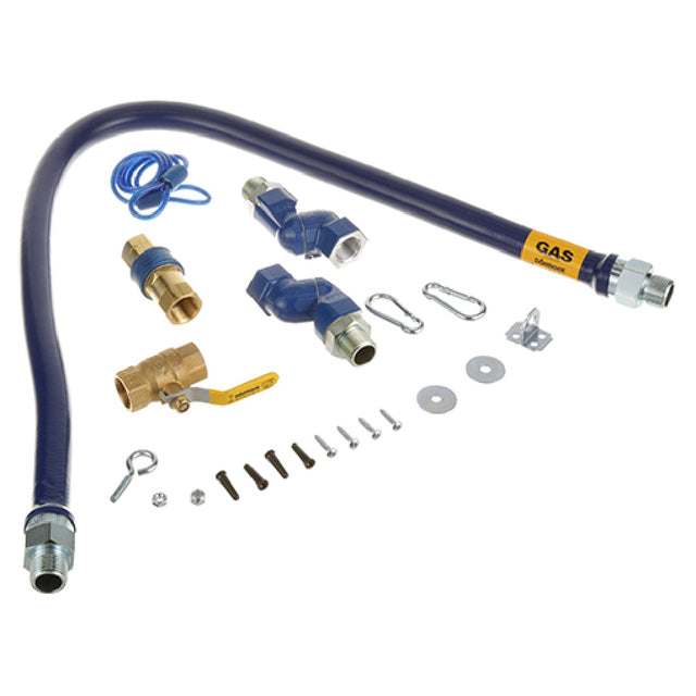 Dormont 1675KIT2S48 3/4" Dia. 48" Blue Hose Snapfast 2 Swivel Max