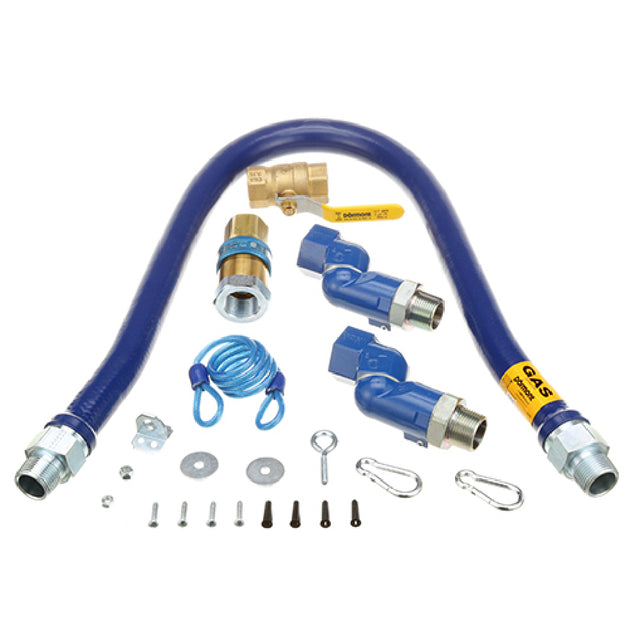 Dormont 16100KIT2S48 1" Dia. 48" Blue Hose Snapfast 2 Swivel Max