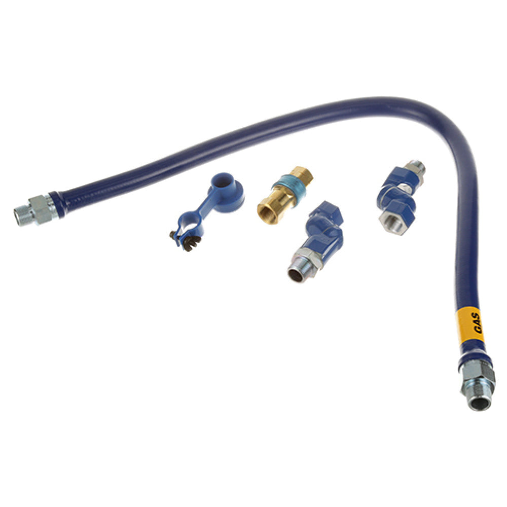 Dormont 1675BPQ2S48 3/4" Dia. 48" Blue Hose Snapfast 2 Swivel Max