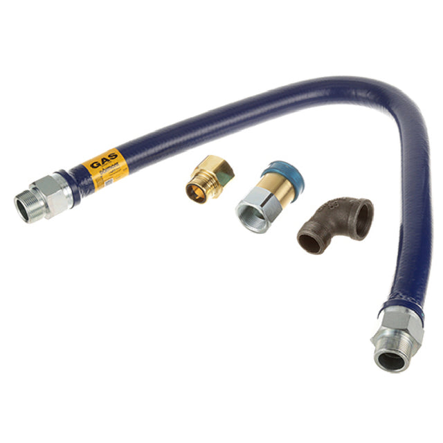 Dormont 16125BPQ48 1 1/4" Dia. 48" Blue Hose Snapfast 1 Elbow