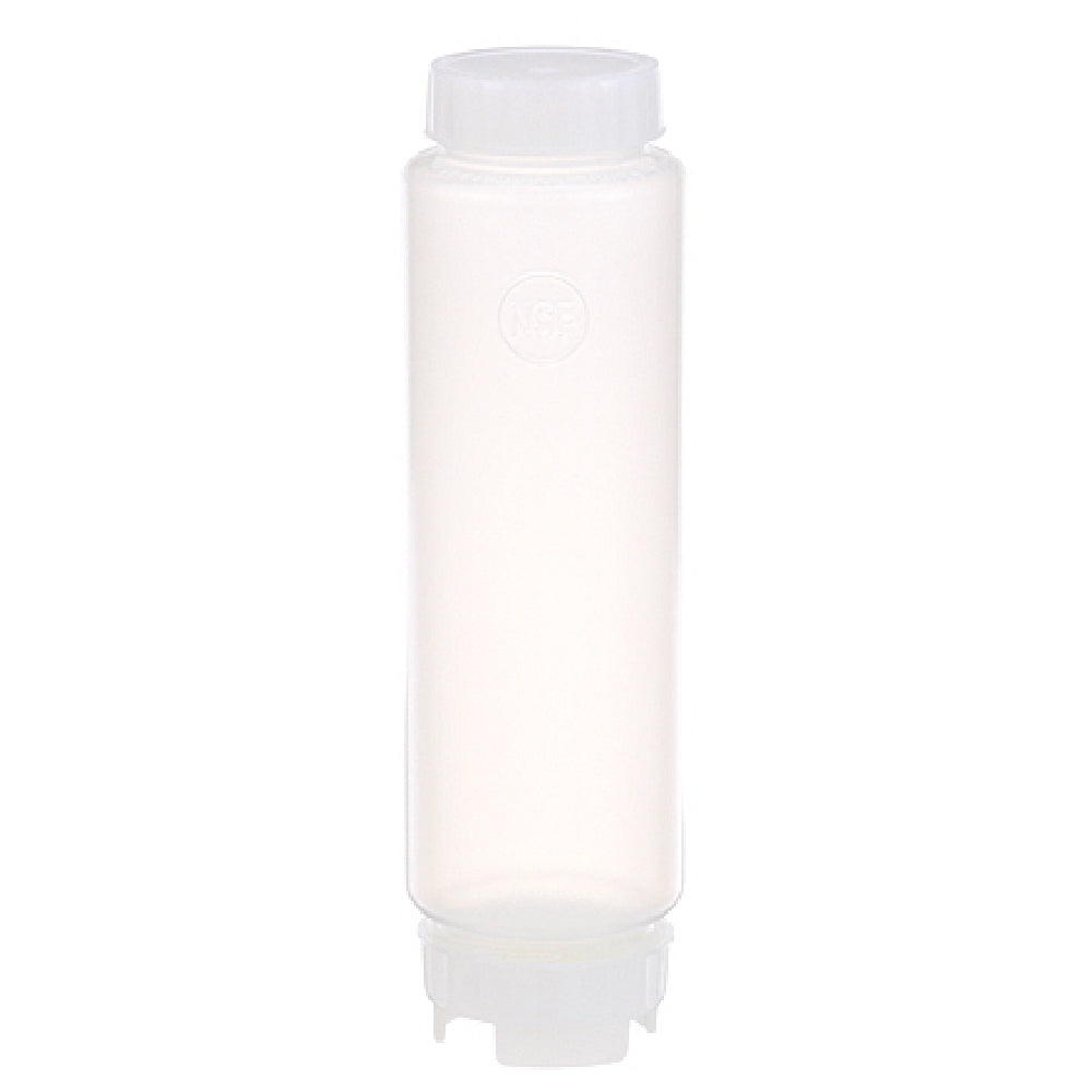 AllPoints 8017941 Bottle Sq 16oz Fifo Pk12 Vscs Lt Bl Vl/wh Lbl Cap