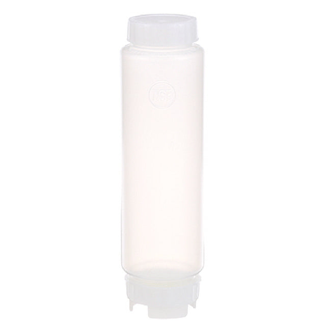 AllPoints 8017941 Bottle Sq 16oz Fifo Pk12 Vscs Lt Bl Vl/wh Lbl Cap