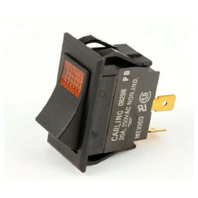 Star Mfg 2E-72395 Switch Rocker Dpst 250v 20a Amber Light