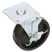 BKI (Barbeque King) C0406 Caster W/5 Top Plate W/ Brake