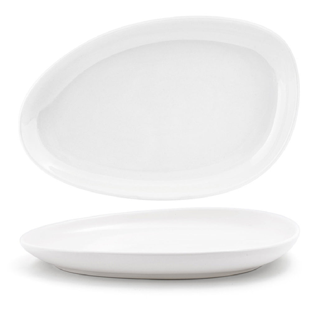 FOH SPT056WHP20 Kiln® Plate 14" X 9" X 1-1/2" Oval