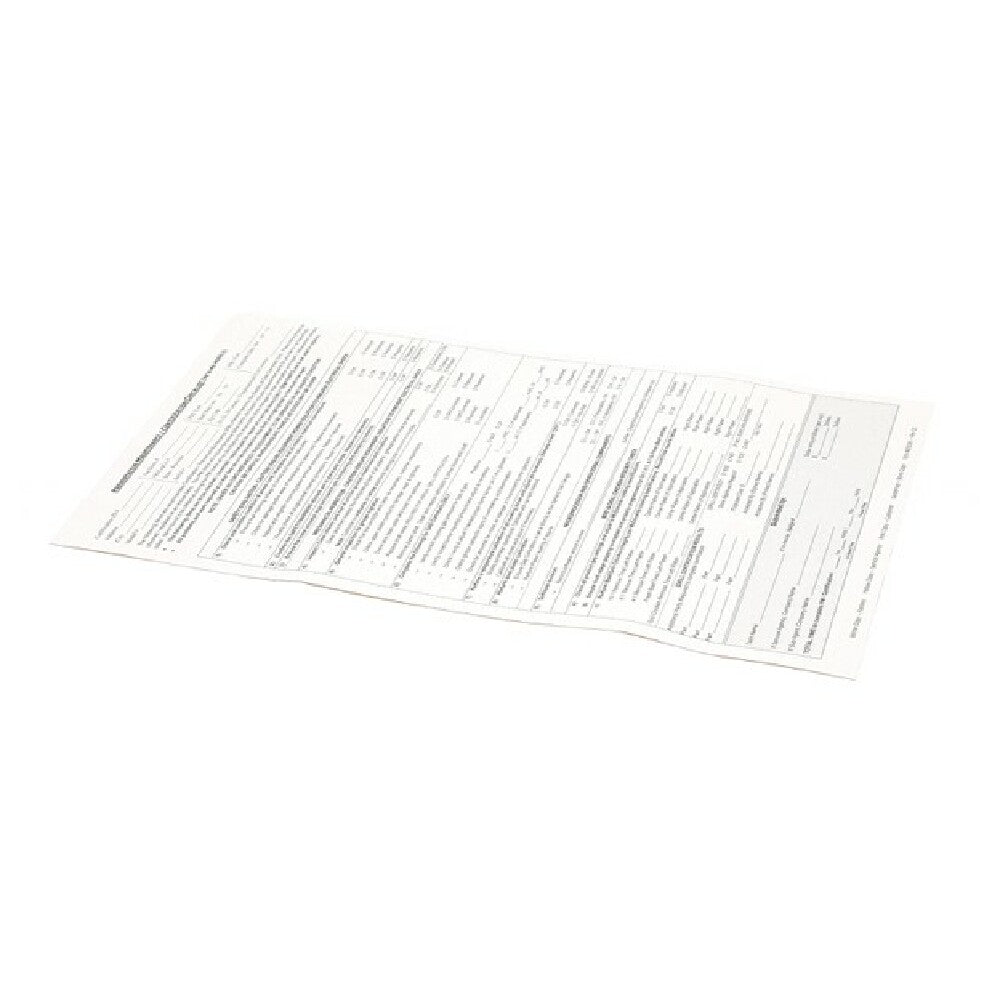 Garland 4603181 Prev Mntnc Cert Cheklst Me/mg Clamshells