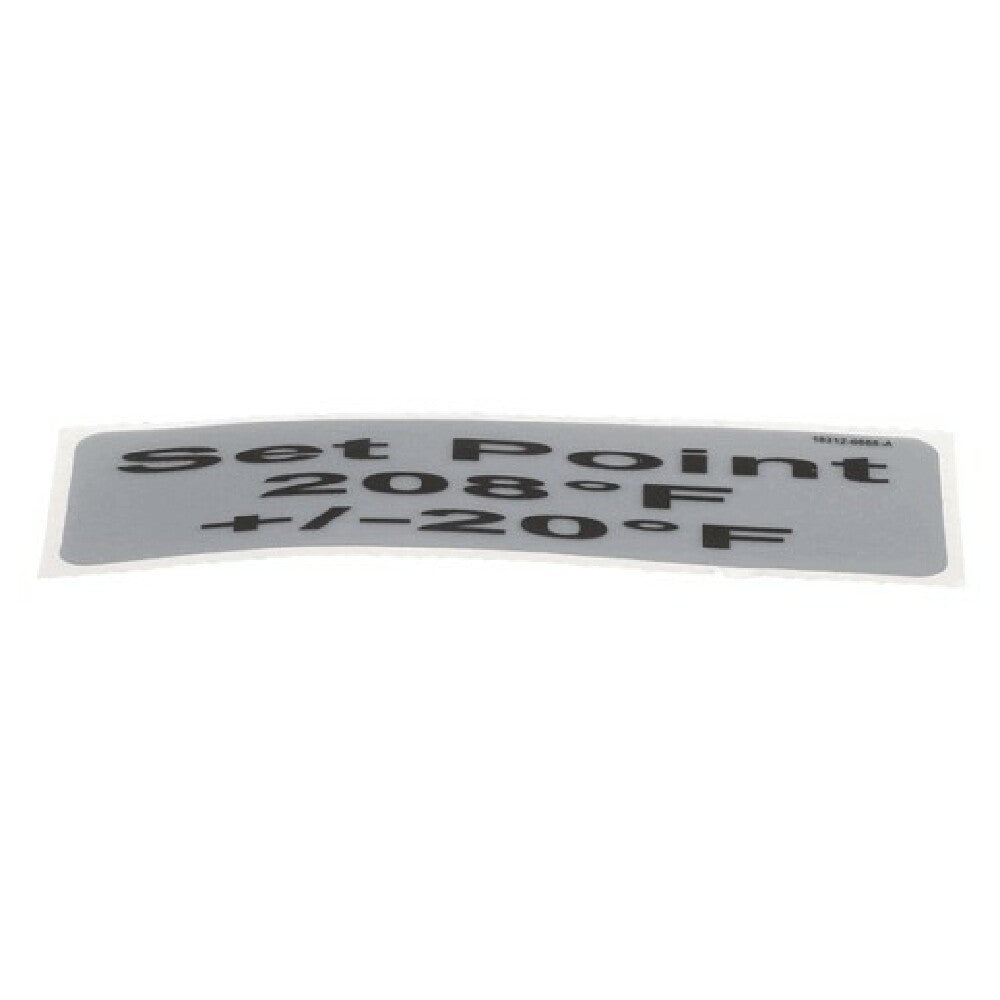 Carter Hoffmann 18312-0555 Decal 208 / 15 Deg F