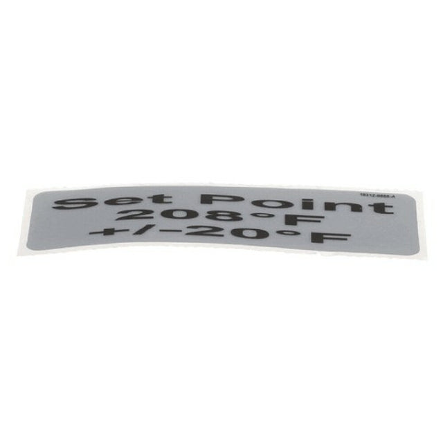 Carter Hoffmann 18312-0555 Decal 208 / 15 Deg F