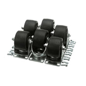 Silver King 10314-105 4'' Caster Plate Kit W/o Brake