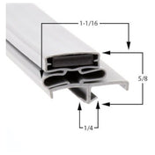 Victory  50359410 Gasket Door Ri 3 Side 67 7/8" X 29 3/4"