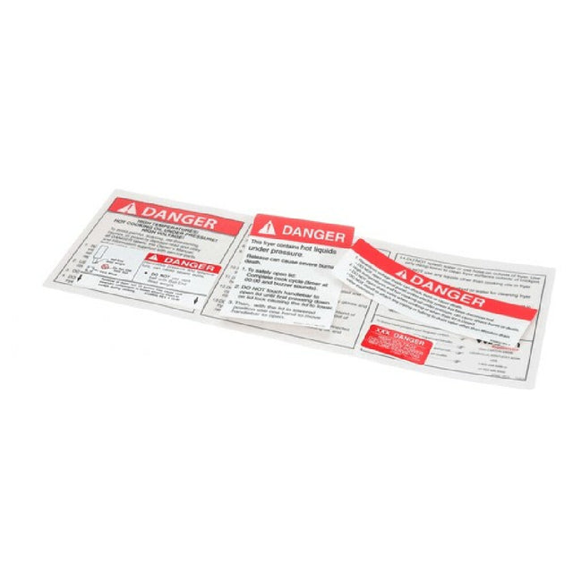 Winston Products PS2683 Label Kit Fryer