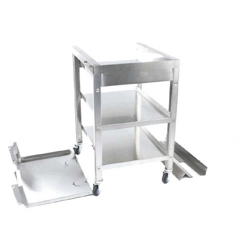 Winston Products PS1682 Tray Cart W/basket Stand
