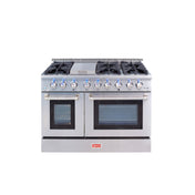 Omcan 48596 (CE-CN-4808U) Commercial Range Natural Gas 48" W
