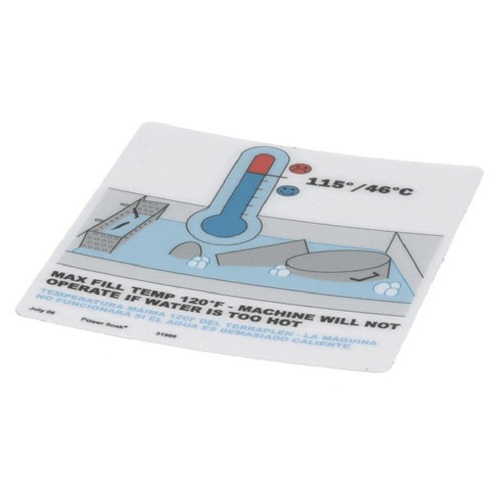 Power Soak Systems 31989 Decal Ps 2xx Ma Temperature
